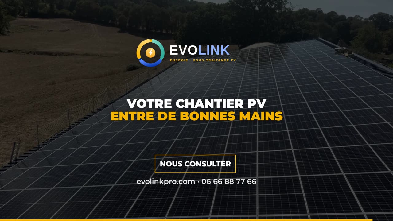 EVOLINK — Nos chantiers photovoltaïques